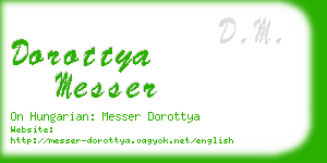 dorottya messer business card